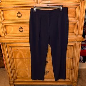 Navy straight leg slacks